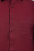 Veshbhoshaa Bluebird Men'S Maroon Knitted Plain Shirt