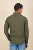 Veshbhoshaa Bluebird Men'S Olive Knitted Plain Shirt