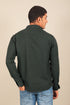 Veshbhoshaa Bluebird Men'S Dark Green Knitted Plain Shirt