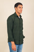 Veshbhoshaa Bluebird Men'S Dark Green Knitted Jacquard Shirt