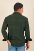 Veshbhoshaa Bluebird Men'S Dark Green Knitted Jacquard Shirt