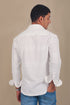 Veshbhoshaa Bluebird Men'S White Knitted Jacquard Shirt