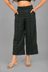 Veshbhoshaa Bluebird Women'S Dark Green Short Bell Bottom Trouser