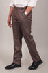 Veshbhoshaa Bluebird Men'S Brown Formal Trouser