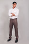 Veshbhoshaa Bluebird Men'S Brown Formal Trouser