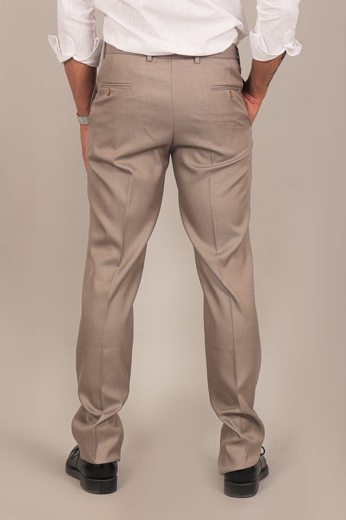 Veshbhoshaa Bluebird Men'S Grey Formal Trouser