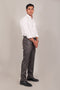 Veshbhoshaa Bluebird Men'S Dark Grey Formal Trouser