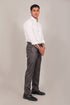 Veshbhoshaa Bluebird Men'S Dark Grey Formal Trouser