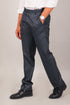 Veshbhoshaa Bluebird Men'S Dark Blue Grey Formal Trouser