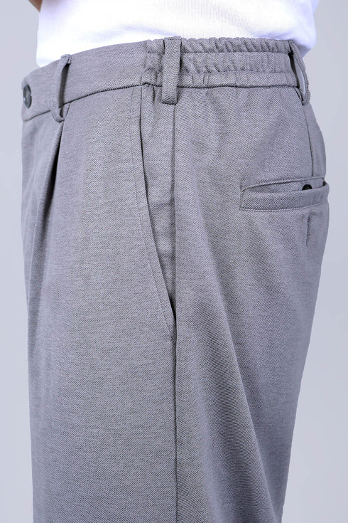 Veshbhoshaa Bluebird Korean Pleated Pant Grey Color