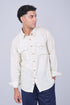 Veshbhoshaa Bluebird Men'S Double Pocket Beige Linen Shirt