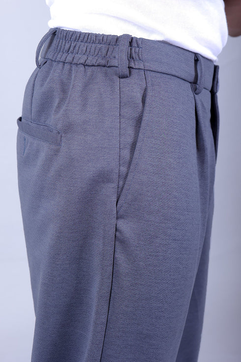 Veshbhoshaa Bluebird Korean Pleated Pant Grey Color