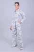 Veshbhoshaa Bluebird Women'S Printed Co-Ord Set White Leaf