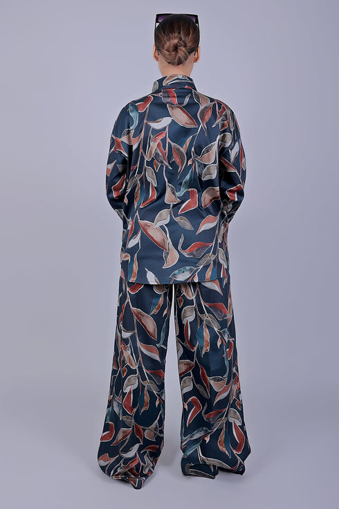 Veshbhoshaa Bluebird Women'S Printed Co-Ord Set Dark Blue