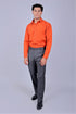 Veshbhoshaa Bluebird Men'S Slate Grey Stretch Band Trousers