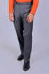 Veshbhoshaa Bluebird Men'S Slate Grey Stretch Band Trousers