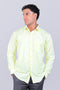 Veshbhoshaa Bluebird Light Lemon Men'S Office Shirt