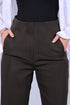 Veshbhoshaa Bluebird Women'S High-Waist Brown Trouser