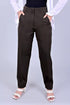 Veshbhoshaa Bluebird Women'S High-Waist Brown Trouser