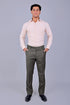 Veshbhoshaa Bluebird Men'S Grey Stretch Band Trousers