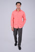 Veshbhoshaa Bluebird Flamingo Pink Men'S Office Shirt