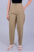 Veshbhoshaa Bluebird Women'S High-Waist Light Brown Trouser