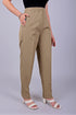 Veshbhoshaa Bluebird Women'S High-Waist Light Brown Trouser
