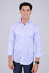 Veshbhoshaa Bluebird Men'S Light Blue Stripe Shirt