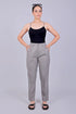 Veshbhoshaa Bluebird Women'S Grey Glen Plaid Check Formal Trouser Comfort Fit