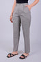 Veshbhoshaa Bluebird Women'S Grey Glen Plaid Check Formal Trouser Comfort Fit