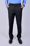 Veshbhoshaa Bluebird Men'S Black Stretch Band Trousers