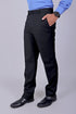Veshbhoshaa Bluebird Men'S Black Stretch Band Trousers
