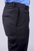 Veshbhoshaa Bluebird Men'S Black Stretch Band Trousers