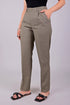 Veshbhoshaa Bluebird Women'S Stone Grey Check Formal Trouser Comfort Fit