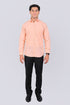 Veshbhoshaa Bluebird Pale Salmon Men'S Office Shirt