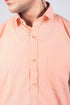 Veshbhoshaa Bluebird Pale Salmon Men'S Office Shirt