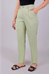 Veshbhoshaa Bluebird Green Houndstooth Check Formal Trouser Comfort Fit