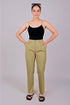 Veshbhoshaa Bluebird Sand Glen Plaid Formal Trouser Comfort Fit