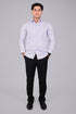 Veshbhoshaa Bluebird Men'S Light Purple Stripe Shirt