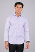 Veshbhoshaa Bluebird Men'S Light Purple Stripe Shirt