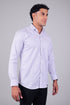 Veshbhoshaa Bluebird Men'S Light Purple Stripe Shirt