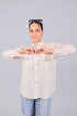 Veshbhoshaa Bluebird Women'S Beige Linen Shirt