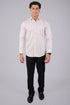 Veshbhoshaa Bluebird Men'S Light Brown Stripe Shirt