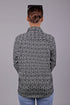 Veshbhoshaa Bluebird Women'S Black Geometric Printed Satin Shirt