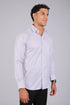 Veshbhoshaa Bluebird Men'S Light Grey Stripe Shirt