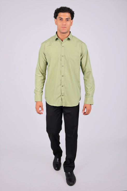 Veshbhoshaa Bluebird Light Green Men'S Office Shirt