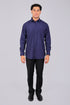 Veshbhoshaa Bluebird Royal Purple Men'S Office Shirt