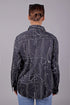 Veshbhoshaa Bluebird Women'S Black Printed Satin Shirt