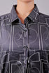 Veshbhoshaa Bluebird Women'S Black Printed Satin Shirt