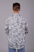 Veshbhoshaa Bluebird Women'S White Leaf Printed Satin Shirt